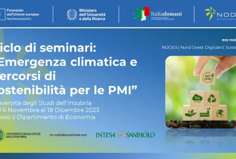 Ciclo di seminari: Emergene climatica e immagini si sostenibilità per le PMi