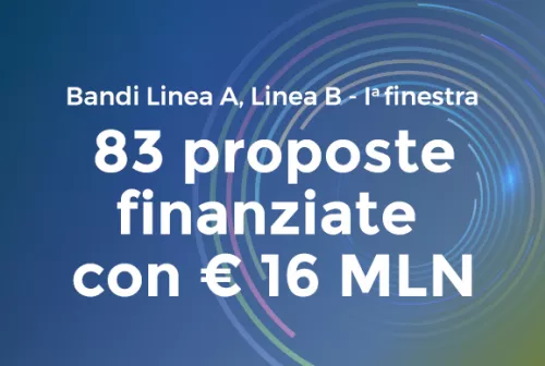 Ecosistema NODES - Linea A+B - 83 proposte, 16 MLN euro