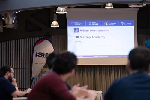 I3P Startup Academy - Slide e palco il giorno della chiusura