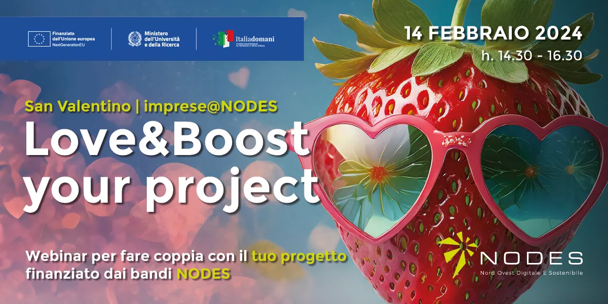 Ecosistema NODES - Love&Boost your Project - Webinar 14 febbraio 2024