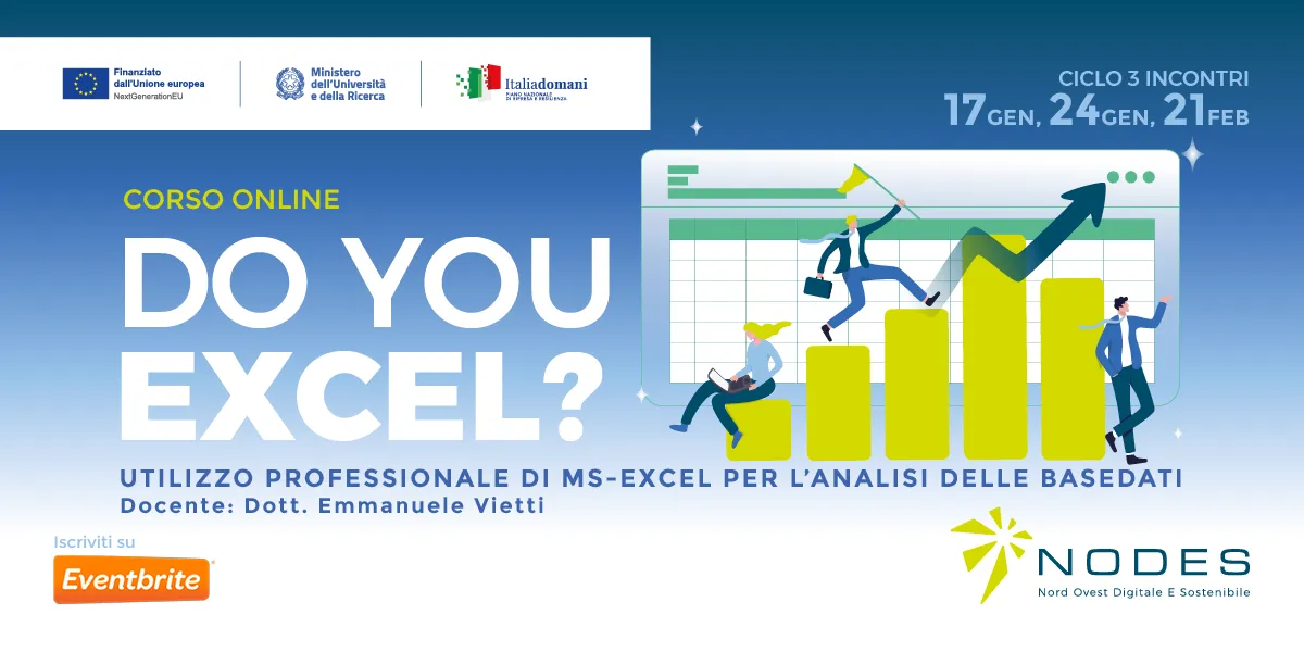 Corso Do You Excel? MS-Excel - Ecosistema Innovazione NODES 2025